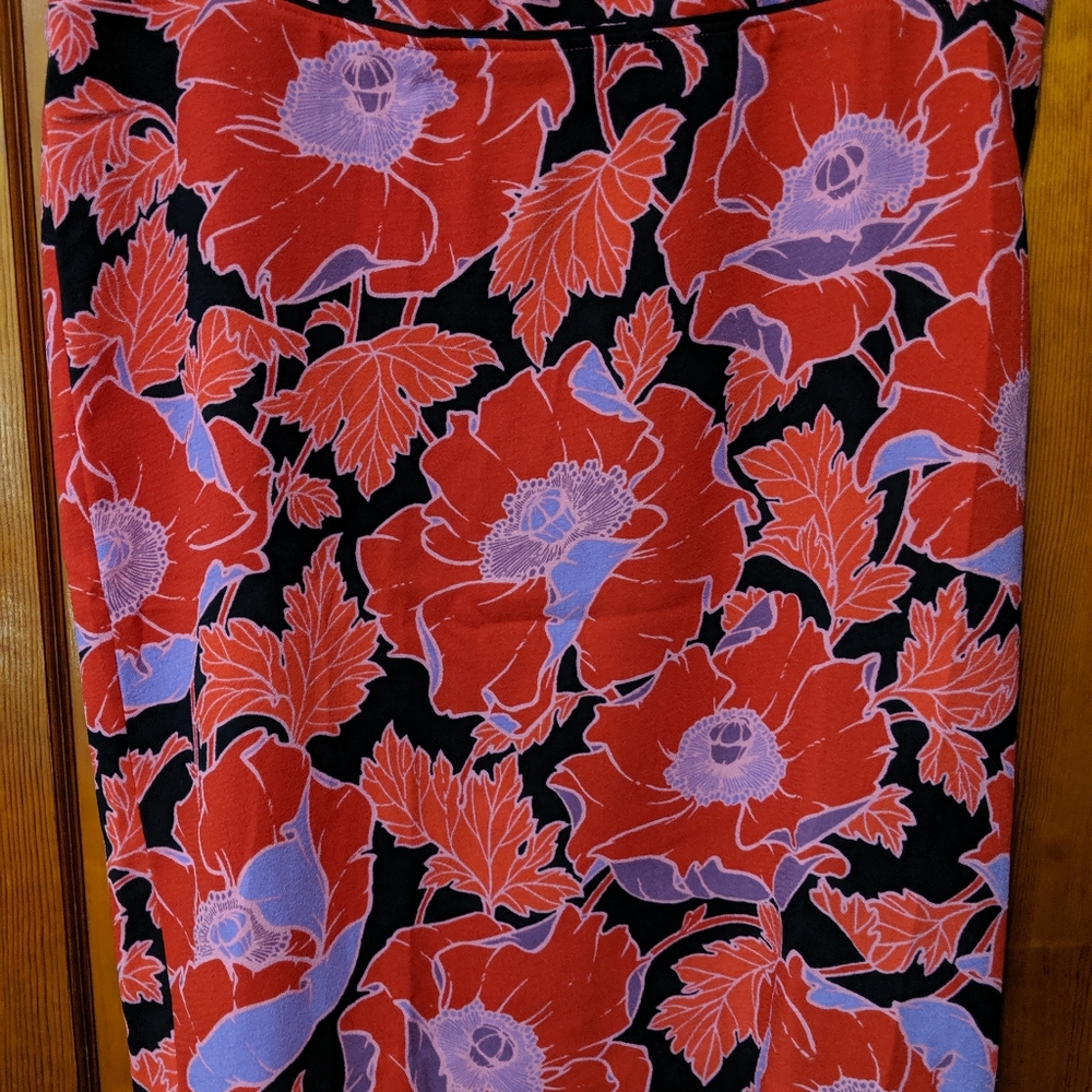 Red & Purple Skirt - Who What Wear